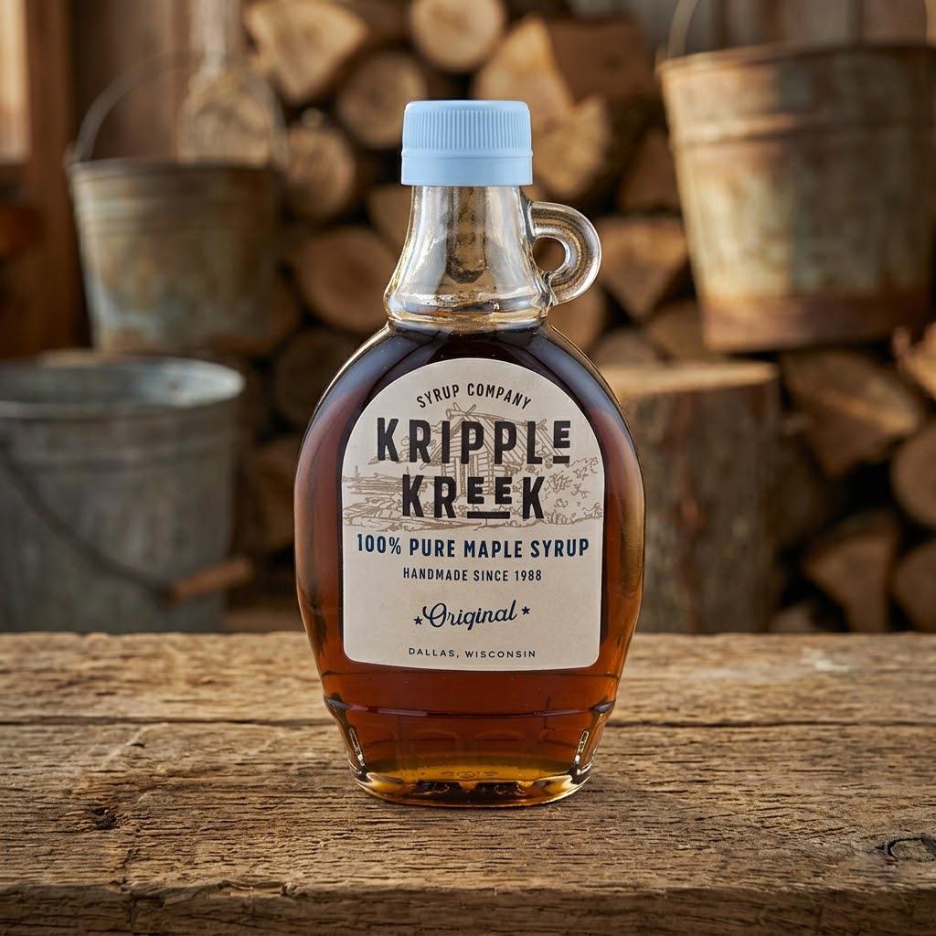 Maple Syrup - 8 oz Glass Bottle-250 Ml
